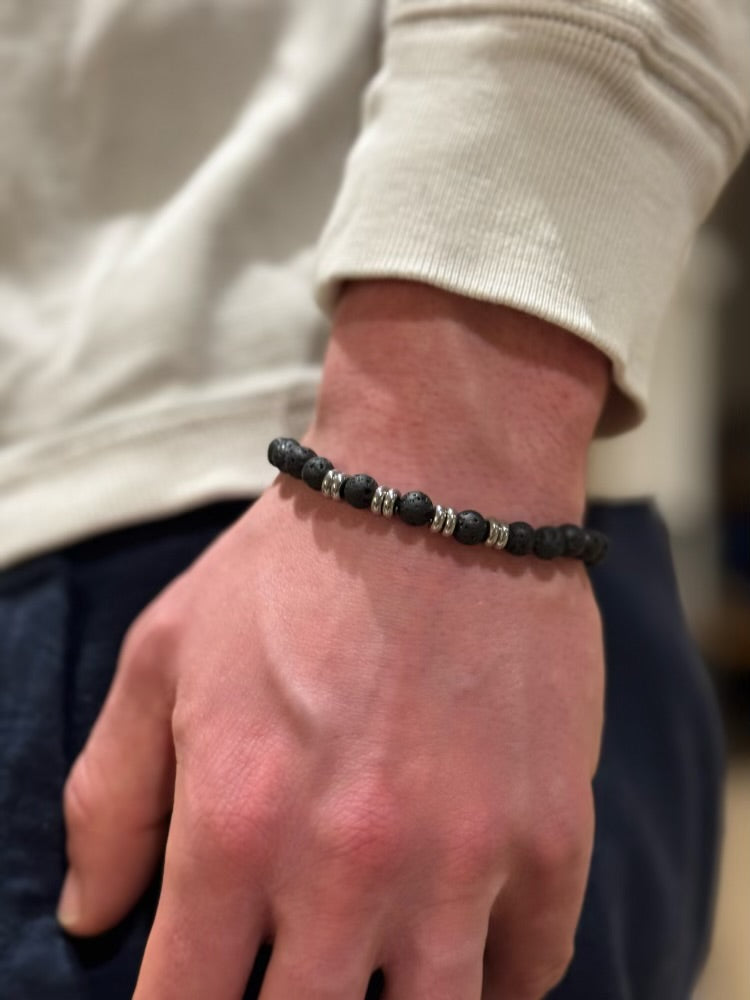 Men’s Lava Bead Bracelet